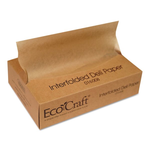 Bagcraft EcoCraft Interfolded Soy Wax Deli Sheets, 8 x 10 3/4, PK6000 BGC 016008